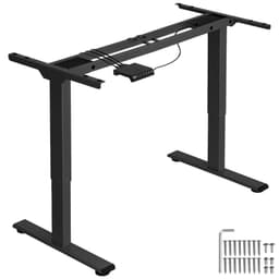 tectake Höj- och sänkbart skrivbord Melville 60 x 168 x 119 cm Svart