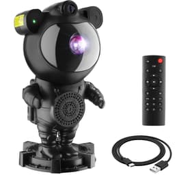 tectake Stjernehimmel-projektor Astronaut, inkl. bluetooth 11.5 x 12 x 23.5 cm Sort