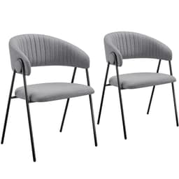 tectake Bedano fåtölj, stoppad, väv, 150 kg 2-delarsset