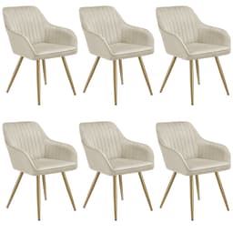 Stol Marilyn, velour, quiltet