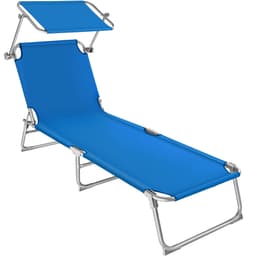 tectake Solseng 4-trin 190 x 68 x 28 cm Blå