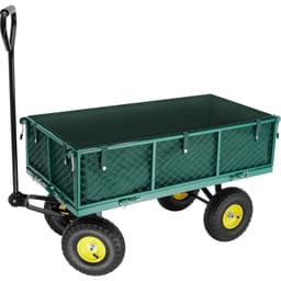 Puutarhakärry sisävuorauksella max. 350 kg -