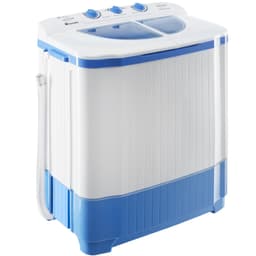 tectake Liten tvättmaskin 4,5 kg med centrifug  65 x 40 x 75 cm Vit