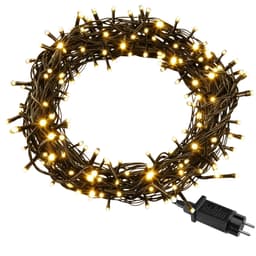 tectake Lyskæde jul med 8 funktioner 1300 x 0.4 x 2.6 cm Grøn