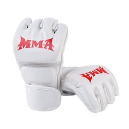 HALVFINGER BOXNINGSHANDSKAR - MMA SPARRING & SÄCKTRÄNING - FÖRBÄTTRAT GREPP White