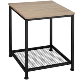 tectake Sidebord Derby 45.5 x 45.5 x 55.5 cm Industrielt Lyst Træ, Egetræ Sonoma