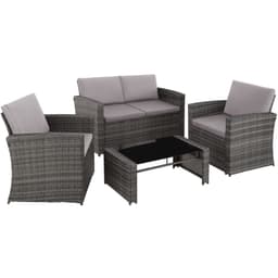Rottinkiset puutarhakalusteet lounge Lucca