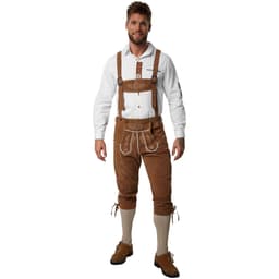 tectake Lederhosen Steigerwald oktoberfestbyxor herr XXL, brun