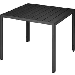 tectake Havebord Maren 90x90x74,5cm 90 x 90 x 74.5 cm Sort