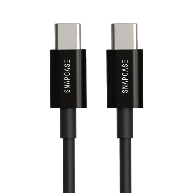 Snapcase USB-C/USB-C Silikonkabel Black Edition (1m)
