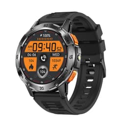 K18 Monitoiminen Älykello Sykemittauksella & Unen Seurannalla - IP68 Vedenpitävä Musta