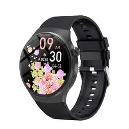 Bluetooth-puhelutoiminnolla varustettu älykello, jossa on sykkeen ja unen seuranta, yhteensopiva Huawei, Samsung, APPLE, Garmin kanssa Musta