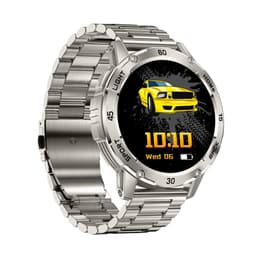 K18 Monitoiminen Älykello Sykemittauksella & Unen Seurannalla - IP68 Vedenpitävä Hopea