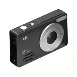 4K 64MP Digitalkamera med 18x Zoom - Rejse Selfiekamera til Begyndere Sort