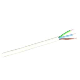 Kabel 3 x 4 mm² PFXP hvit a 1 mtr.