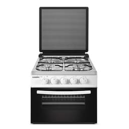 Bordkomfyr Cuisine hvit m/glasslokk