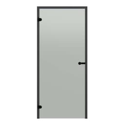 Badstudør Harvia Black Line frostet glass, satin