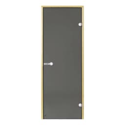 Badstudør Harvia - herdet glass, røkgrå 7x19