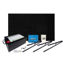 Solcelleanlegg 12V, 380 watt, litium heat 300At