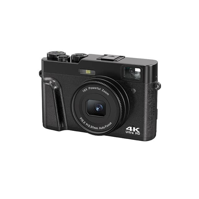 48MP 2.7K Digitalkamera med 16x Zoom och Extern Blixtsko - Perfekt för Resor