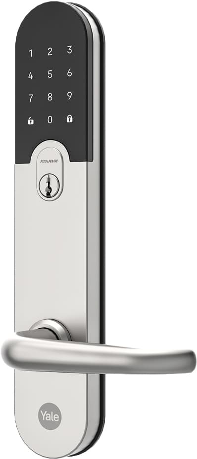 Yale Entrus Lite smart dörrlås (borstat stål)