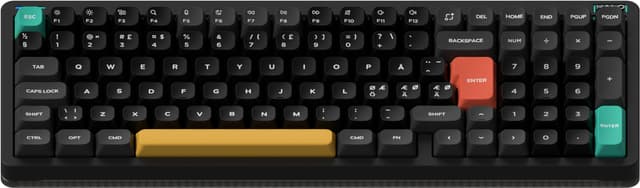 NuPhy Halo96 V2 trådløst gaming tastatur (Obsidian sort)
