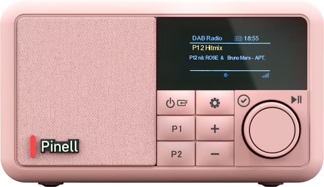 Pinell Compact digitalradio (Primrose pink)