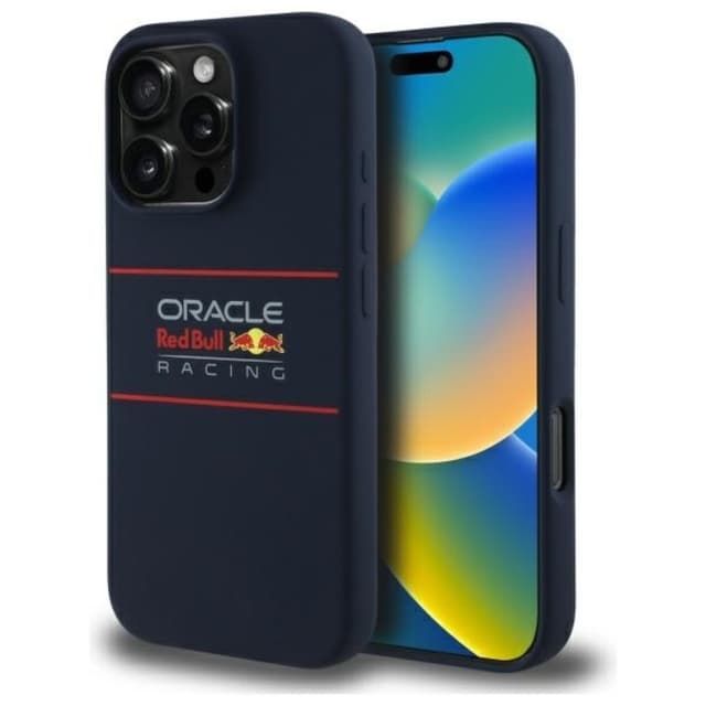 Red Bull telefonetui til iPhone 16 Pro Max MagSafe vandret logo
