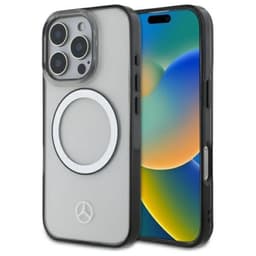 Mercedes Mobilskal till iPhone 16 Pro Max Magsafe Printed Logo - Svart