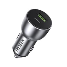 Ugreen snabb Billaddare USB/USB-C 3.0 36 W 3 A Grå