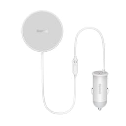 Baseus Magsafe Trådlös Billaddare 15W Luftventil Till Typ-C 25W  - Vit