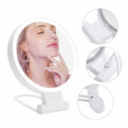 LED Makeup Spejl - 30x Forstørrelse - Dobbeltsidet Vanity Spejl