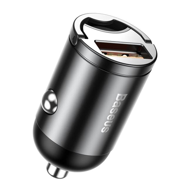 Baseus Tiny Star Mini snabb Billaddare USB Port 30W Grå