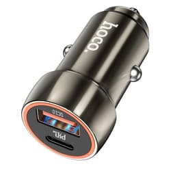 HOCO Billaddare USB-A - USB-C 20W PD QC 3A Z46A - Metal Grå