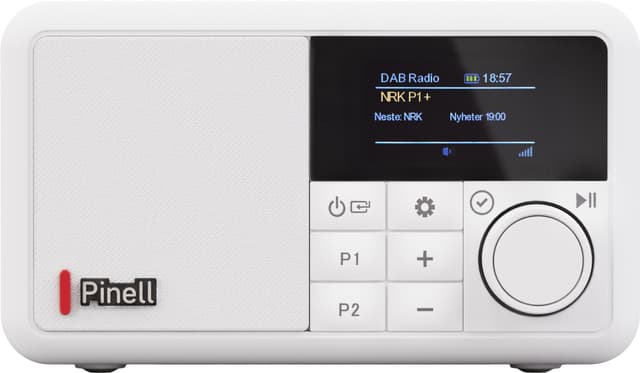Pinell Kompakt digital radio (ice white)