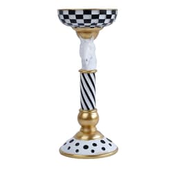 Mosaiikkieläinkynttilänjalka: Pohjoismainen moderni sisustuselementti Valkoinen