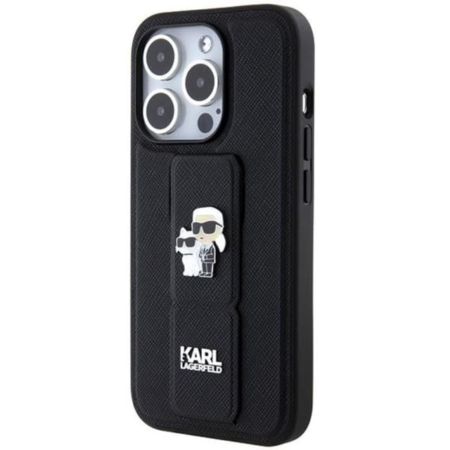 KARL LAGERFELD Mobilskal till iPhone 11/XR Gripstand Saffiano Pins