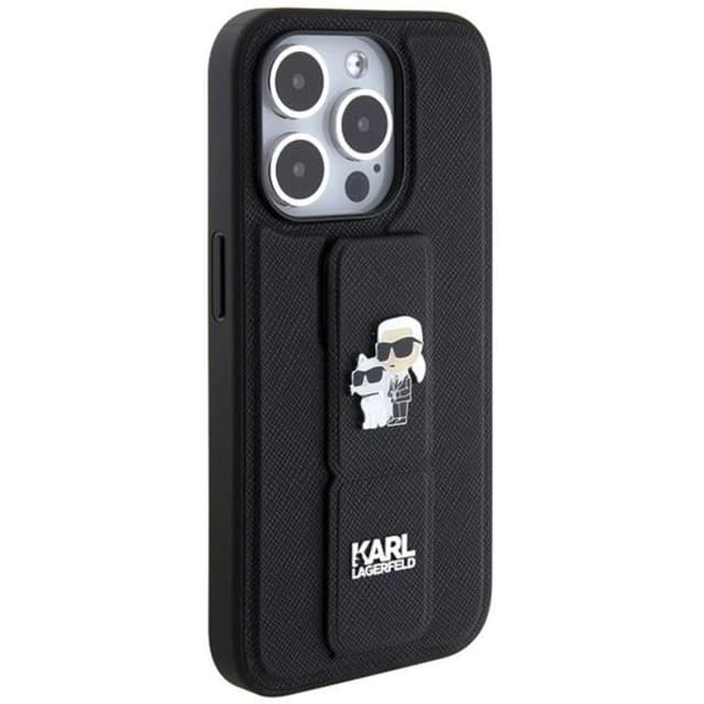 KARL LAGERFELD Mobilskal till iPhone 13 Pro/13 Gripstand Saffiano Pins