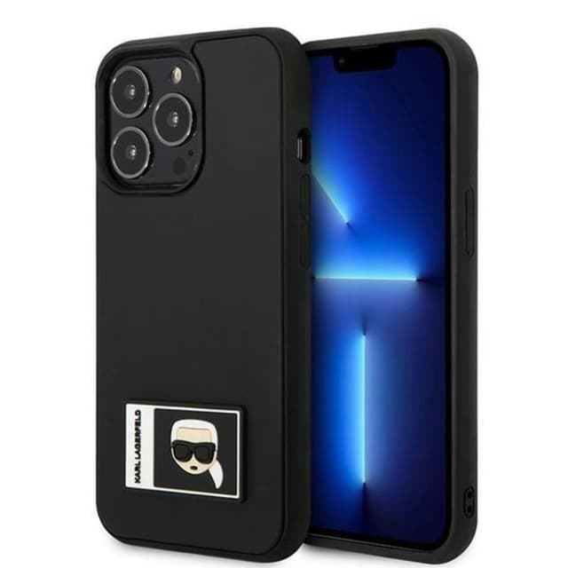 Karl Lagerfeld iPhone 13 Pro Etui Iconik Patch - Sort