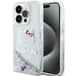 Hello Kitty Mobilskal till iPhone 13 Pro Max Liquid Glitter Charms - Silver