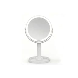 8 tuuman kaksipuolinen LED-meikkipeili 10x suurennuksella ja kosketusohjauksella Valkoinen