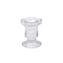 Kuusikulmainen lasikynttilänjalka: Pohjoismainen vintage-kristallikynttilänjalka häihin & kodin sisustukseen