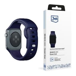 3mk Apple Watch (38/40/41mm) Armband Silikon - Marinblå