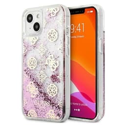 Guess iPhone 13 mini Skal Peony Liquid Glitter - Rosa