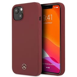 Mercedes Silicone Line Taske til iPhone 13 Mini - Rød