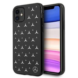 Mercedes Silver Stars Mønsteretui til iPhone 11 - Sort