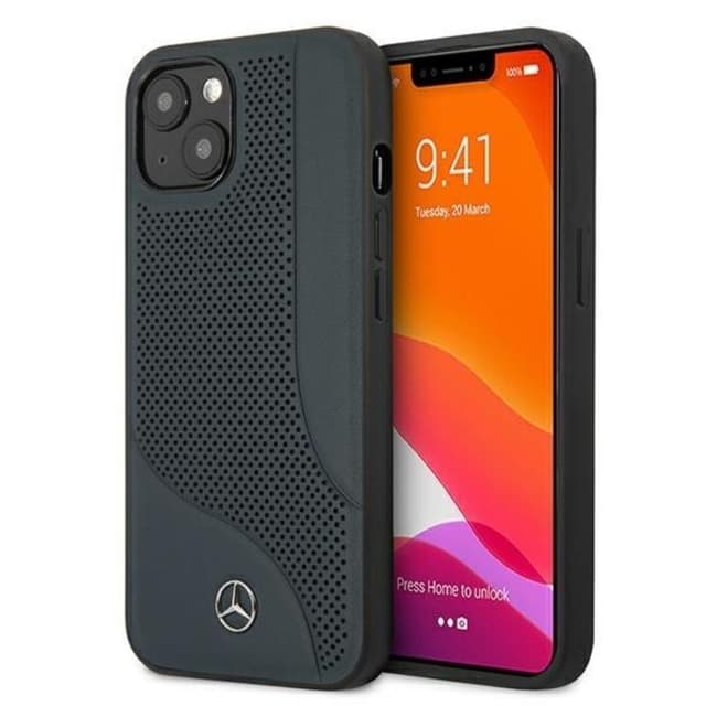 Mercedes iPhone 13 Mini Taske Læder - Navy