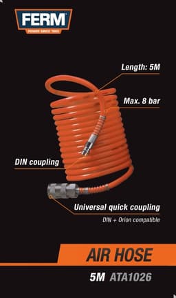 FERM ATA1026 Luftspiralslange | 5 meter | ATA1026  - DIY