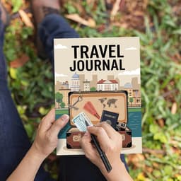 Rejsejournal & Planlægnings Notesbog til Mænd: Rejseplan & Eventyrkammerat