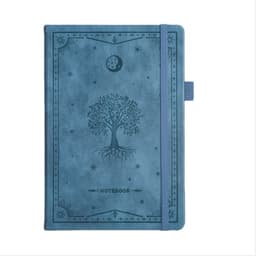 Europæisk Retro Kreativ Notesbog - Vintage Snørebundet Journal til Skrivning og Kontorbrug Blå